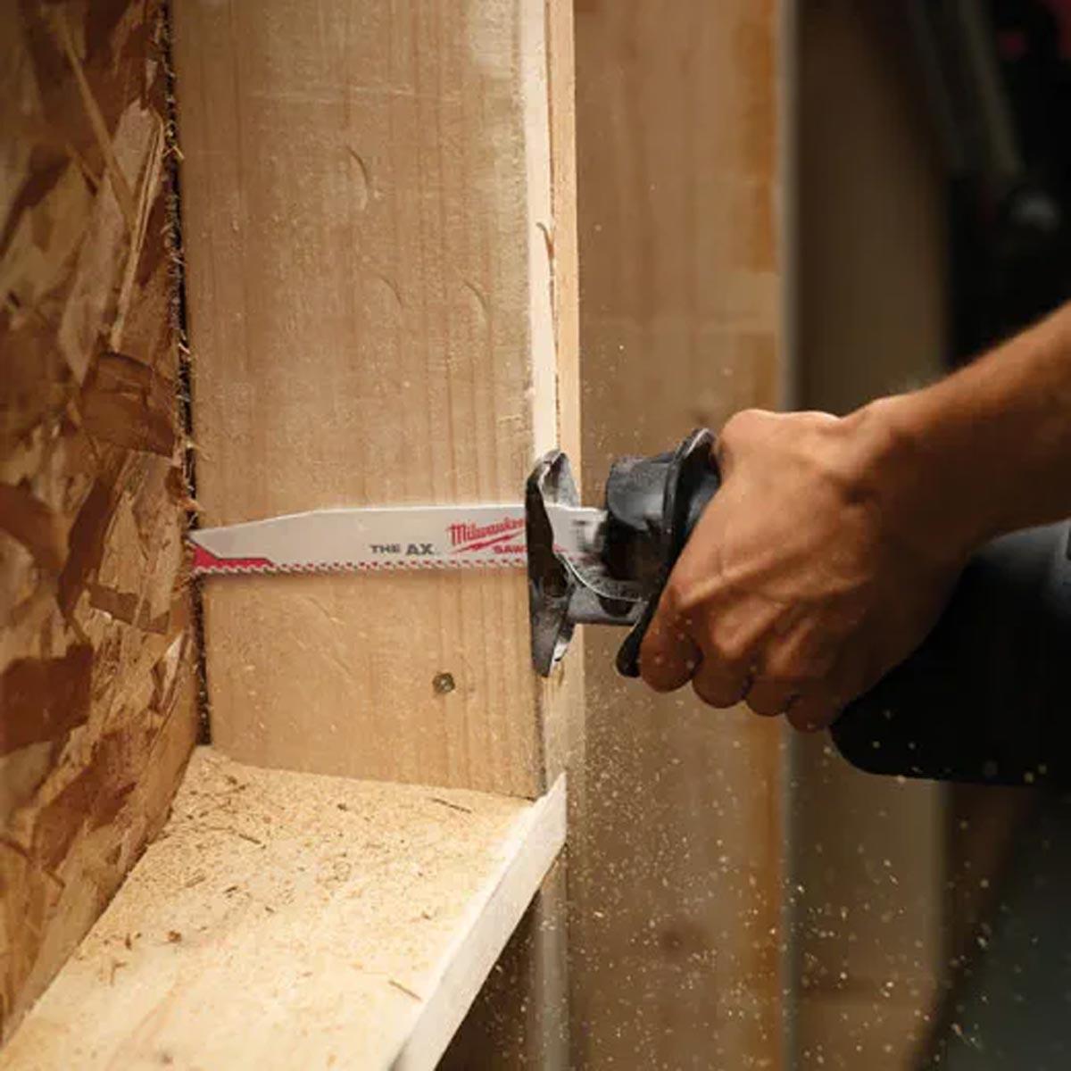 Milwaukee SAWZALL 12 in. 5 TPI AX Nail Embedded Wood Blades Milwaukee SAWZALL 12 in. 5 TPI AX Nail Embedded Wood Blades