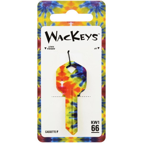 Wackeys WacKey Tie-Dye Key Blank, #66 (KW1) | City Mill