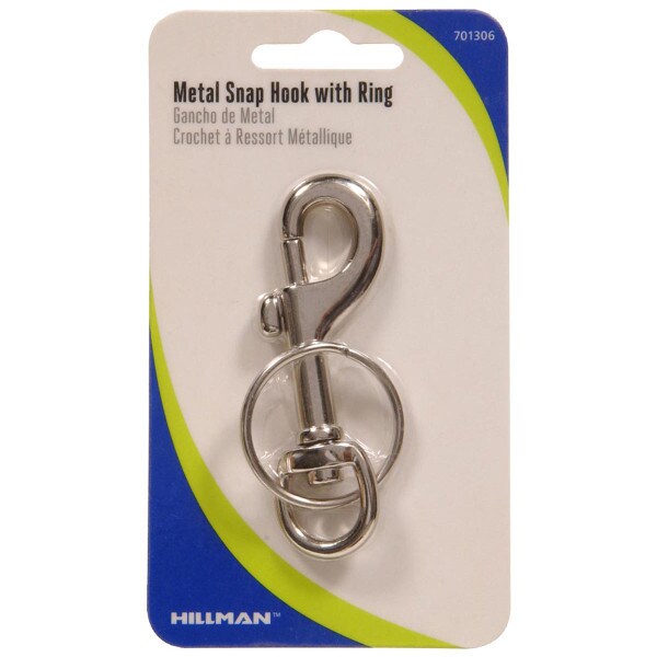 Metal Snap Hook With Key Ring