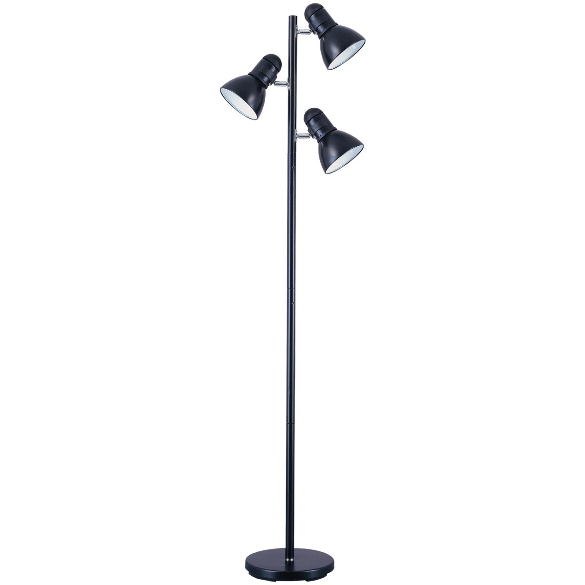 Boston Harbor 3-Light Tree Floor Lamp, Black | City Mill
