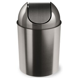 Umbra Brim Step Trash Can, Nickel