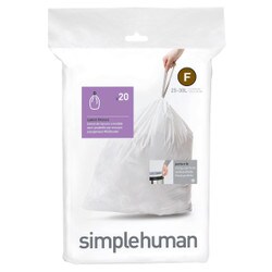 Code P (50 Count) 13-16 Gallon Heavy Duty Drawstring Plastic Trash Bags Compatible with Code P | 1.2 Mil | White| 50-60 Liter