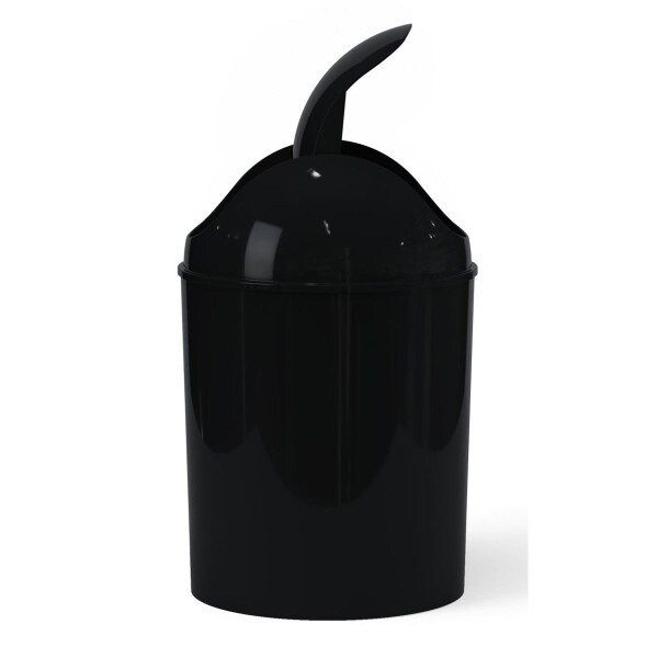 Umbra 5 Liter / 1.25 Gallon Mini Trash Can, Black