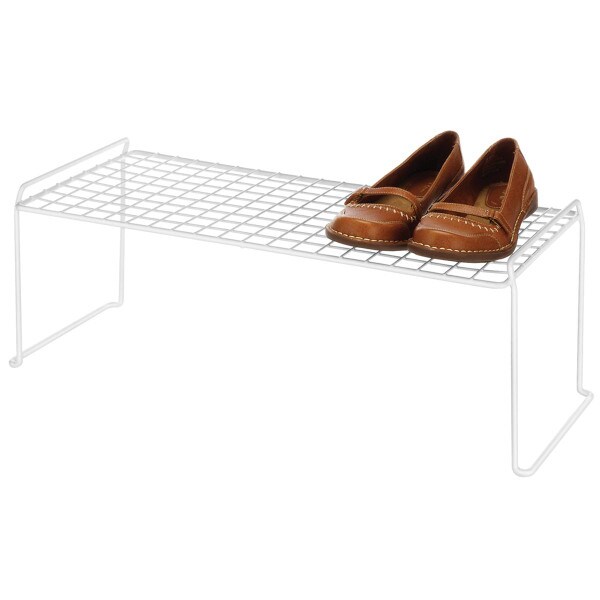 Whitmor White Expandable & Stackable Shoe Rack