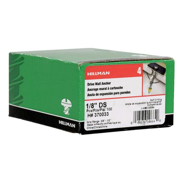 Drive Wall Anchor 1/8 in. Short City Mill