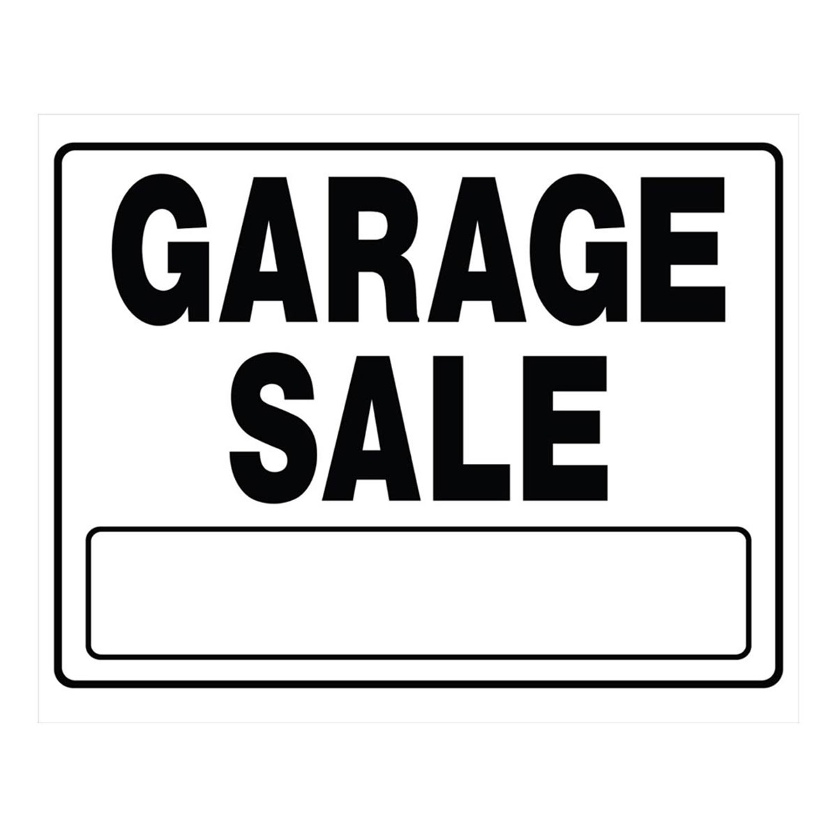 garage saler様用 Garage Sale Sign, 20 x 24, Corrugated Plastic | City Mill