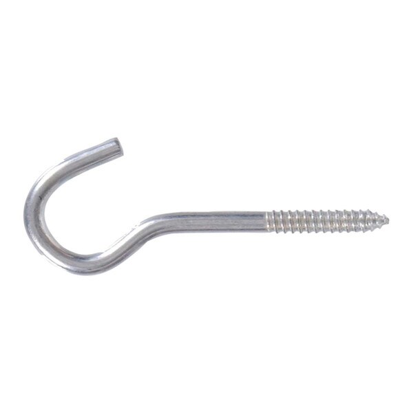 3-3/8 in. Zinc Plated Round Ceiling Type Screw Hook