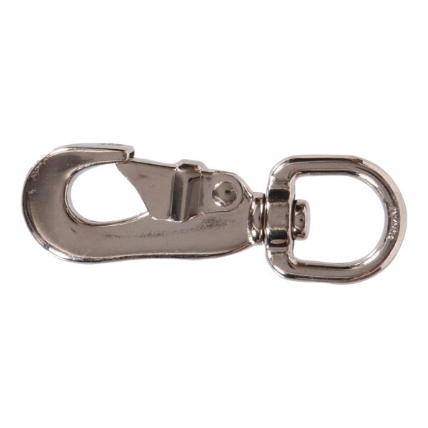 Round Swivel Eye Nickel Caps Snap Hook 1 in. x 3-11/16 in.