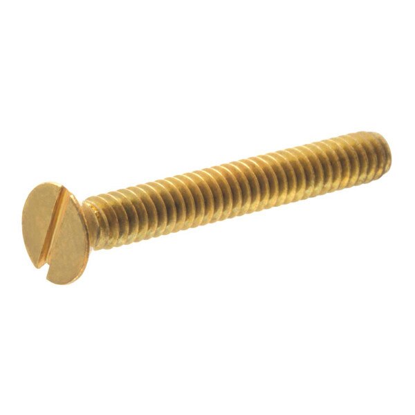Slotted FlatHead Brass Machine Screw (1224 x 2 in.) City Mill