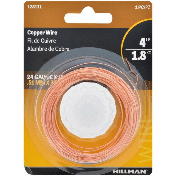 Copper Hobby Wire 24 Gauge 100 ft. City Mill