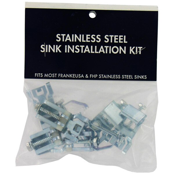 Franke Stainless Steel Sink Mount Installation Clips, 8 Pack City Mill