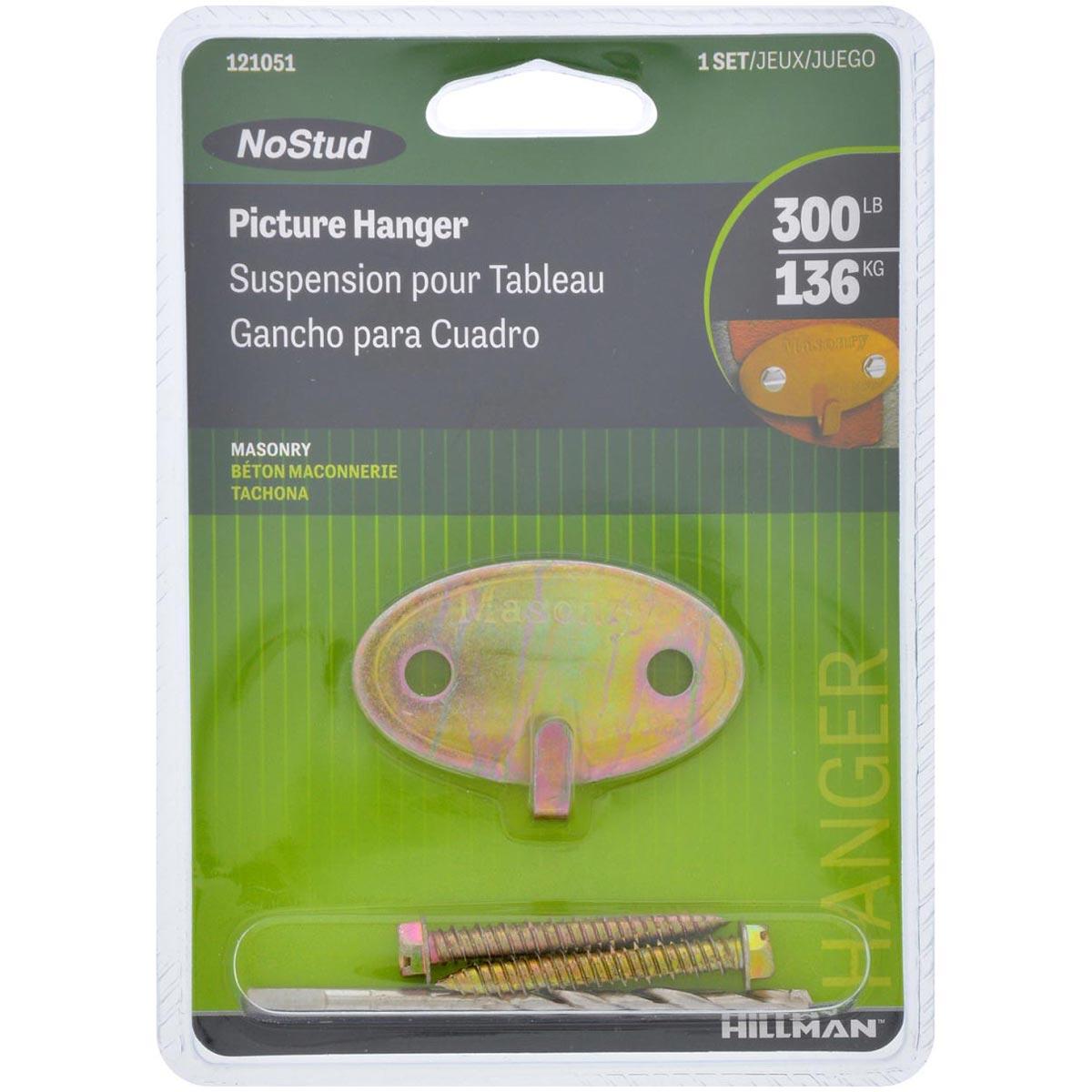 The Masonry No Stud 300 lb. Picture Hanger, 1 set | City Mill