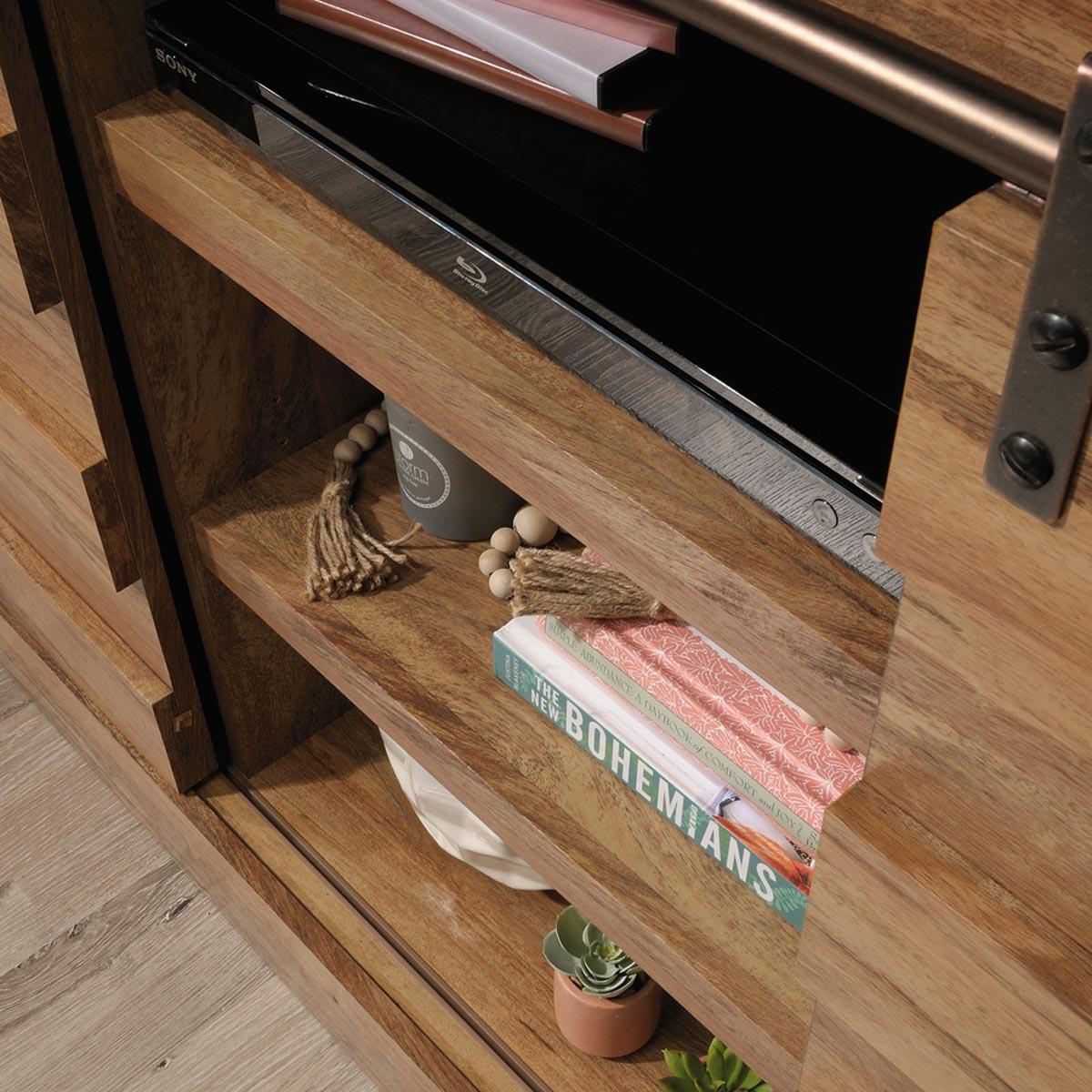 Sauder Cannery Bridge Collection Sindoori Mango Finish Credenza