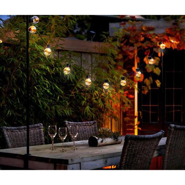 String Solar Lights with Table Clamps City Mill