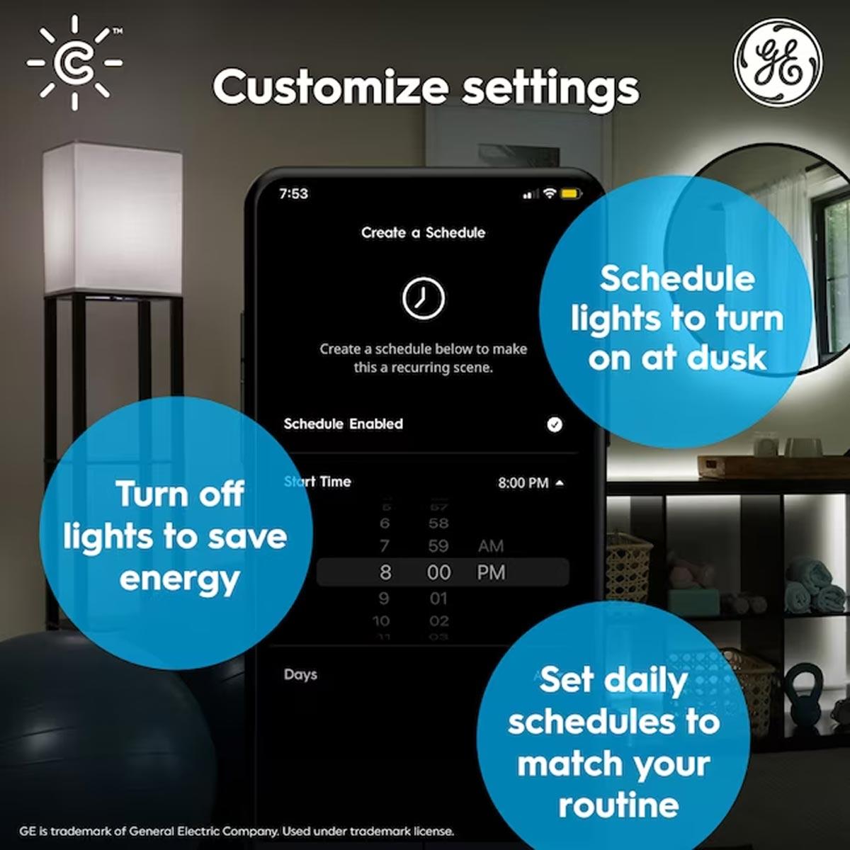 GE Tunable Smart LED Bulb BR30 White
