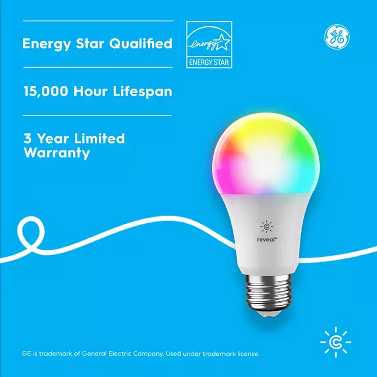 GE Cync Reveal HD Full Color Smart LED Bulb - Thumbnail 2