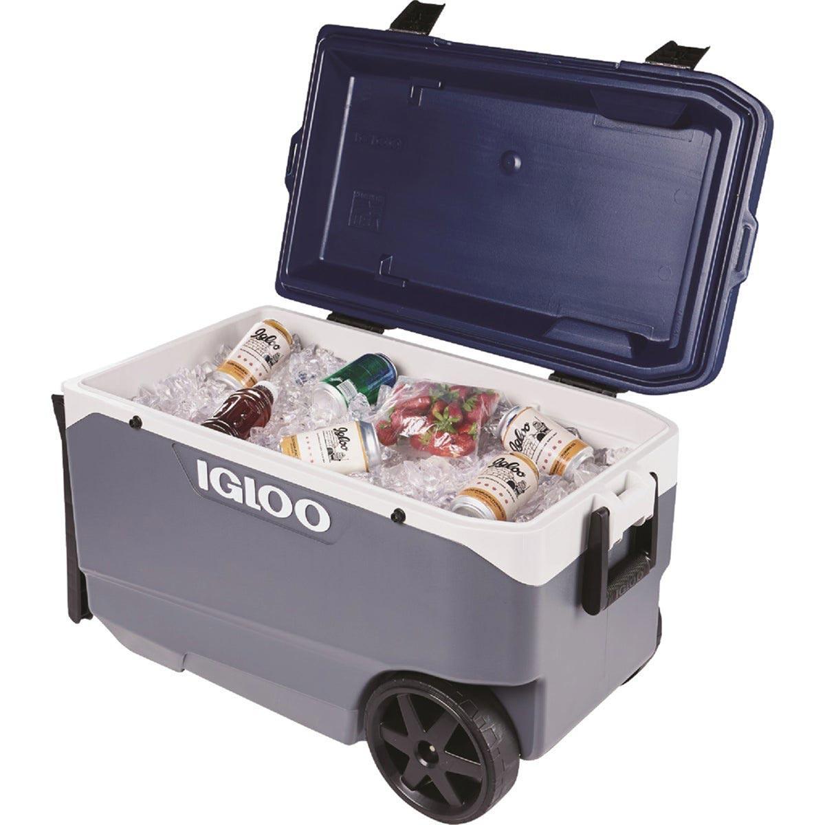 Igloo MaxCold Latitude Gray 90-Quart 2-Wheeled Cooler | City
