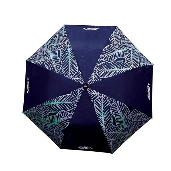Hawaiian Style Color Changing 42 inch Folding Umbrella Banana Leaves