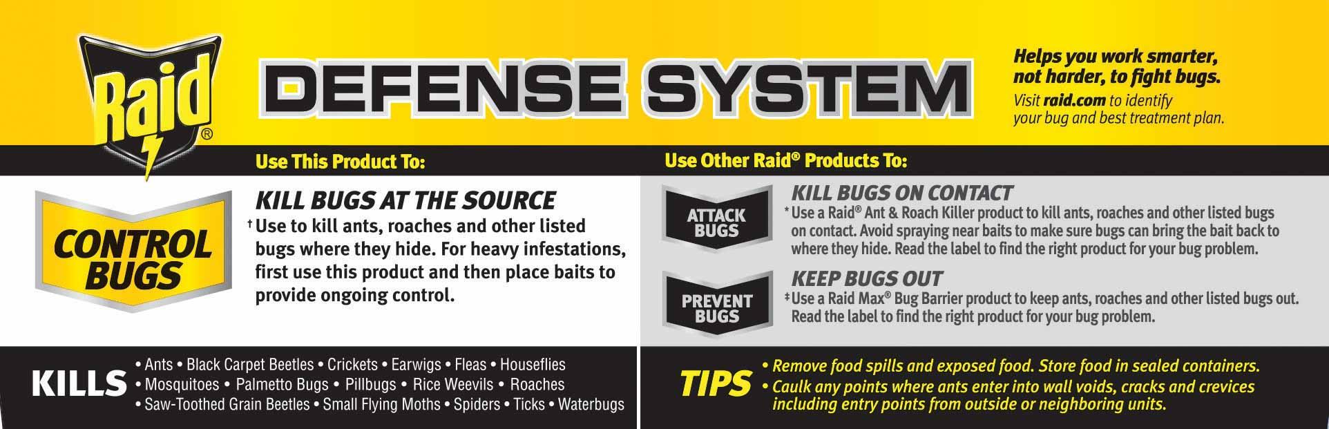 Raid Max® Concentrated Deep Reach Fogger kills bugs where they hide